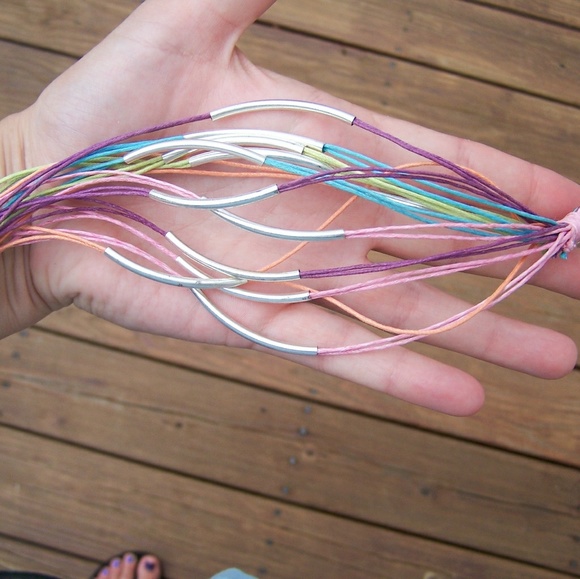 NWOT- Colorful Multi Strand Boho Toggle Bracelet - Picture 3 of 3